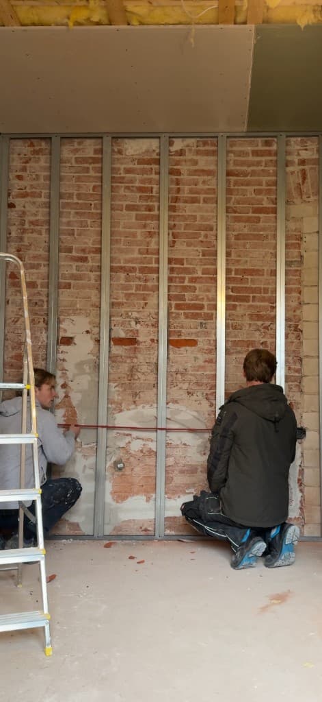 Umbau – Wand mit Metallständer